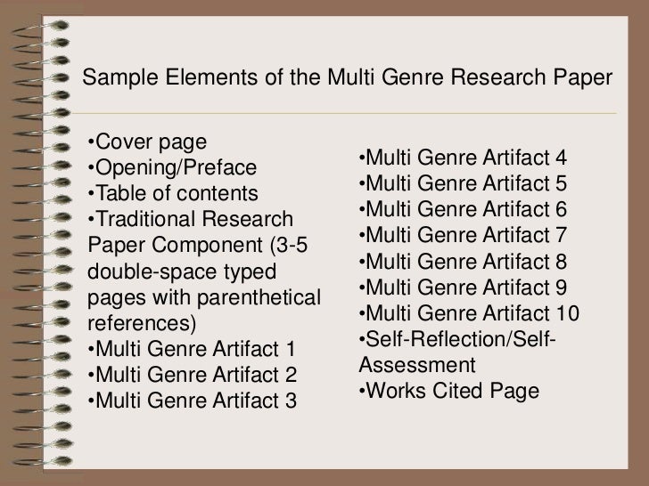 mutli genre research paper